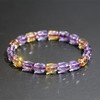 紫黄晶刻面桶珠水晶手链 12mm  紫水晶黄水晶撞色单圈手串简约送礼物 首饰饰品 商品缩略图0