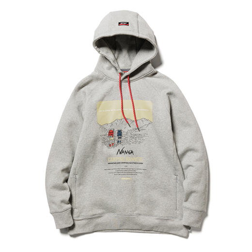 NANGA ECO HYBRID 露营礼仪图绘休闲帽衫加绒 商品图4