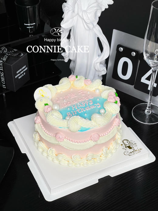 【1228】复古粉蓝渐变 商品图2