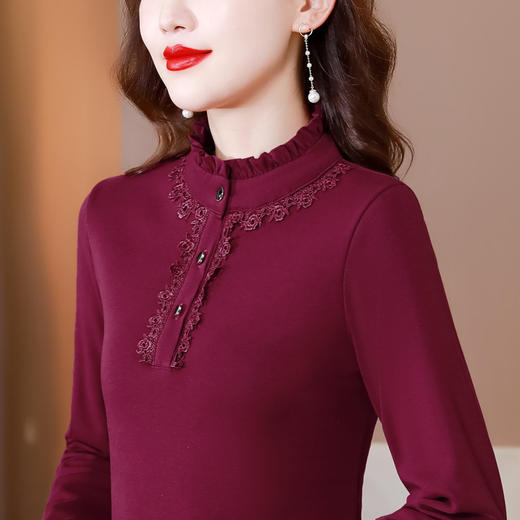 加绒加厚，时尚时髦一体绒保暖洋气打底衫KQL-793 商品图6