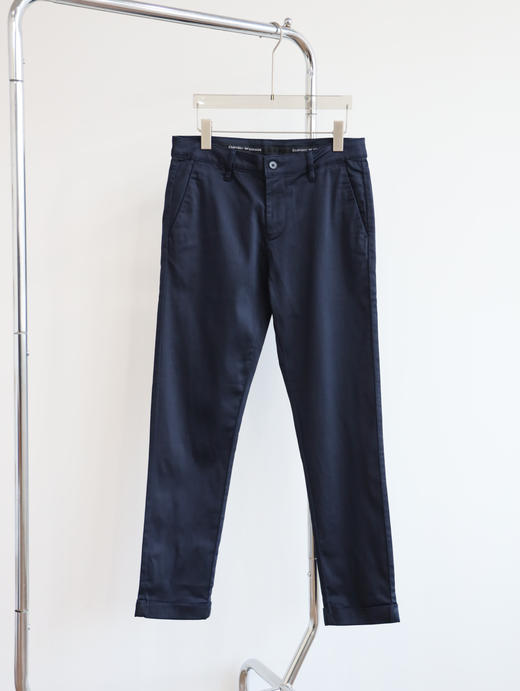 E@ 秋冬弹力纱卡丝光slim fit裁剪休闲裤 XXK131 商品图6