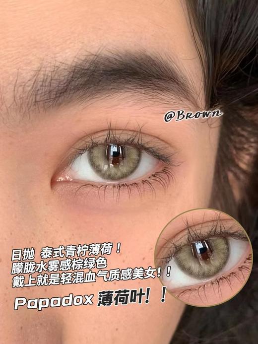 PAPADOX 薄荷叶 日抛 10片 14.2mm 着色13.8mm 基弧8.5 含水55% 新锐国货 商品图3