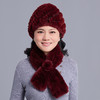 獭兔毛保暖百搭护耳帽围巾套装 GY-BLM 商品缩略图3