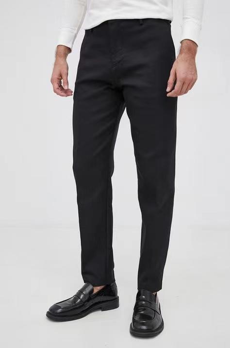 E@ 秋冬弹力纱卡丝光slim fit裁剪休闲裤 XXK131 商品图0