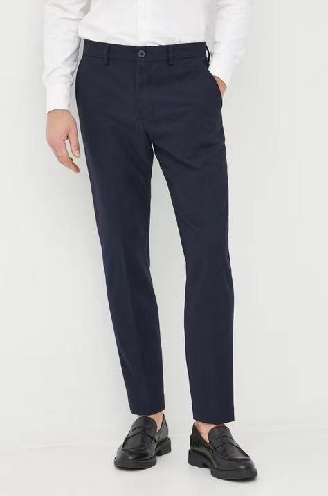 E@ 秋冬弹力纱卡丝光slim fit裁剪休闲裤 XXK131 商品图1