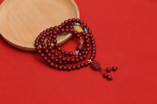 新款朱砂多圈手链6mm 商品图2