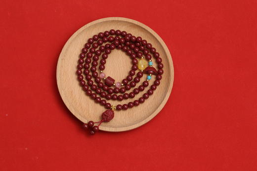 新款朱砂多圈手链6mm 商品图1