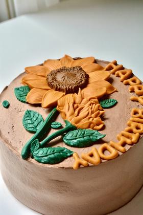 向日葵蛋糕（芒果夹心）