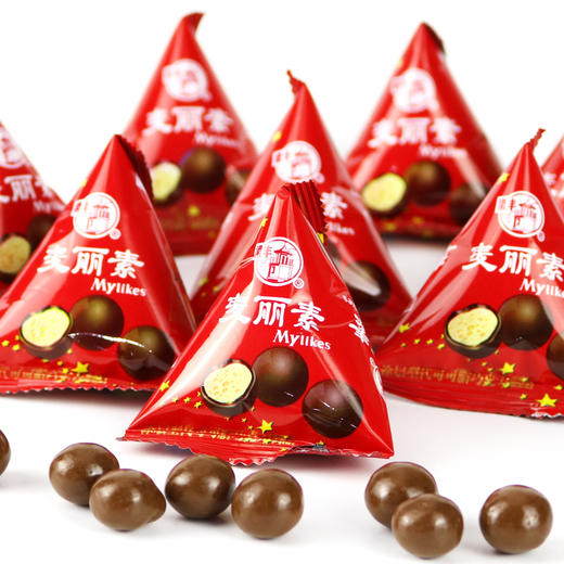 （散）梁丰巧克力麦丽素三角包 商品图4