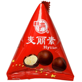 （散）梁丰巧克力麦丽素三角包