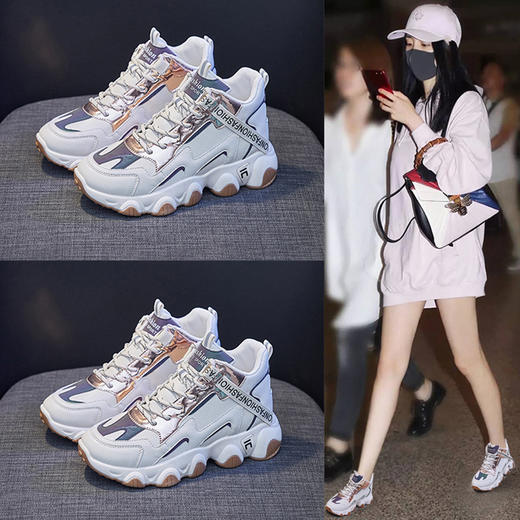 【服装鞋包】-新款学生运动鞋 高帮老爹女鞋  商品图2