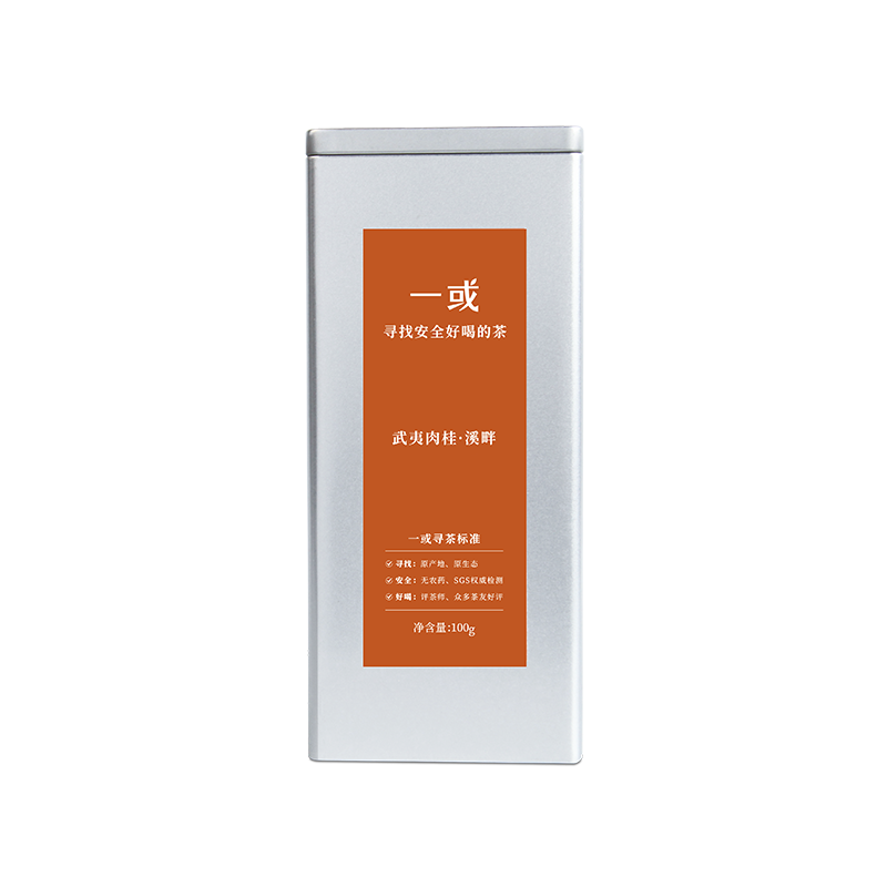 【岩骨花香】一或 溪畔 2024年 武夷岩茶 肉桂 罐装礼盒 100g/罐（京东同款）