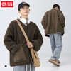 【春节不打烊】「两款配色！两面穿羊羔绒棉服」韩路日系男装 男女宽松情侣装开衫棉衣外套上衣 商品缩略图0