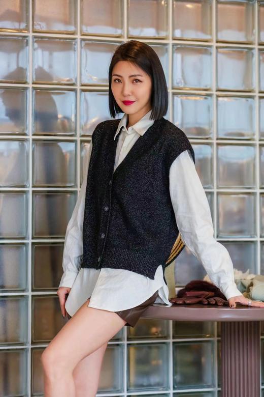 Maison Covet  纯山羊绒金银丝马甲 商品图5