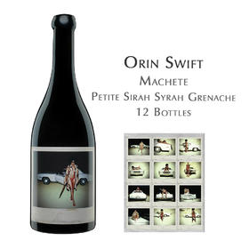 【一套12瓶】奥林斯威大刀小西拉混酿红葡萄酒 2018 Orin Swift Machete Petite Sirah Syrah Grenache, 12 bottles/set