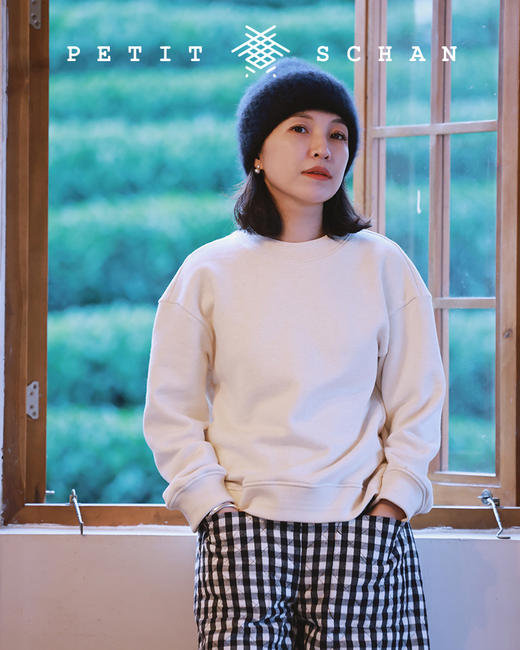 PETIT SCHAN小闪 CLO#149 little fluffy 毛绒绒 加厚加绒牦牛绒有机棉圆领厚卫衣/卫衣裙 商品图6