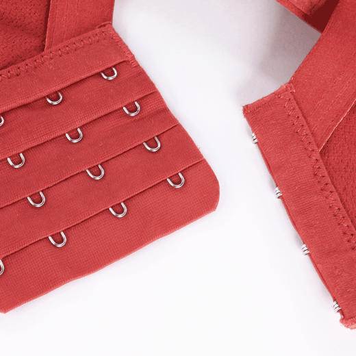 都市丽人舒软挺塑塑身系列调整型AB杯内衣蕾丝3/4杯中厚塑身文胸四排扣树脂胶圈LJ24H1 商品图3