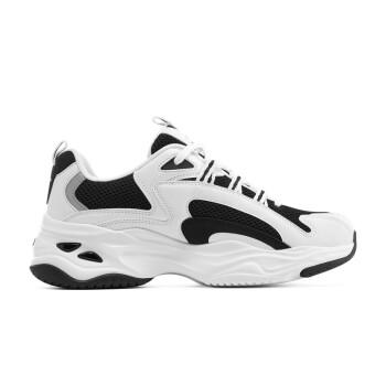 斯凯奇女鞋复古经典黑白熊猫鞋 66666228-WLGY 白灰 商品图3