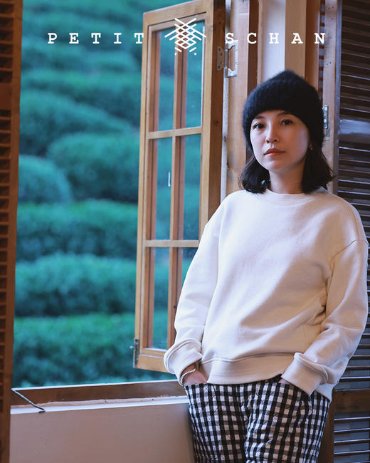 PETIT SCHAN小闪 CLO#149 little fluffy 毛绒绒 加厚加绒牦牛绒有机棉圆领厚卫衣/卫衣裙 商品图7