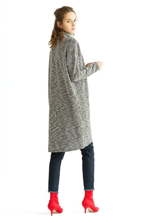 BCBGMaxazria 弧形开衩高领针织连衣裙 640 商品图3