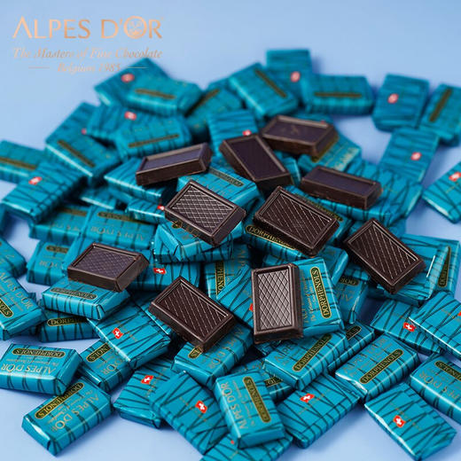【中欧班列精选】瑞士爱普诗巧克力  原装进口Alpes d'Or74%/85%黑巧克力428g/袋 商品图12