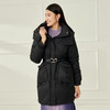 EITIE爱特爱冬季新款白鸭绒连帽百搭纯色女中长款羽绒服6811516 商品缩略图1