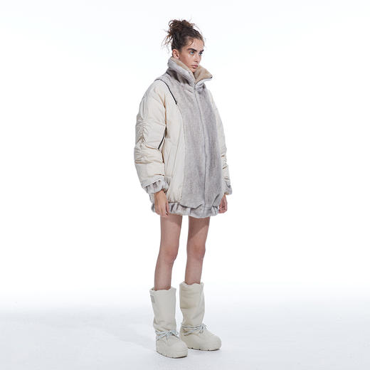   NUTH X 24ANS 联名系列 米棕色羽绒服正反两穿羽绒外套 商品图1