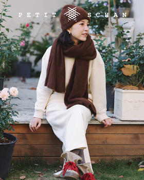 PETIT SCHAN小闪 CLO#149 little fluffy 毛绒绒 加厚加绒牦牛绒有机棉圆领厚卫衣/卫衣裙