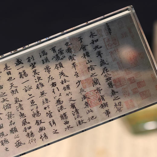 【庆学堂】水晶镇尺 复刻经典十大名画 中国风书画镇纸 商品图1