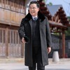 中老年人男装毛呢大衣男爸爸装男士外套冬季长款加绒大衣爷爷衣服nct29 商品缩略图8