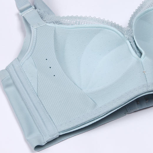 都市丽人内衣聚拢升杯A:加厚B:中厚蕾丝四排扣树脂胶圈3/4杯常规文胸LB21C1 商品图2