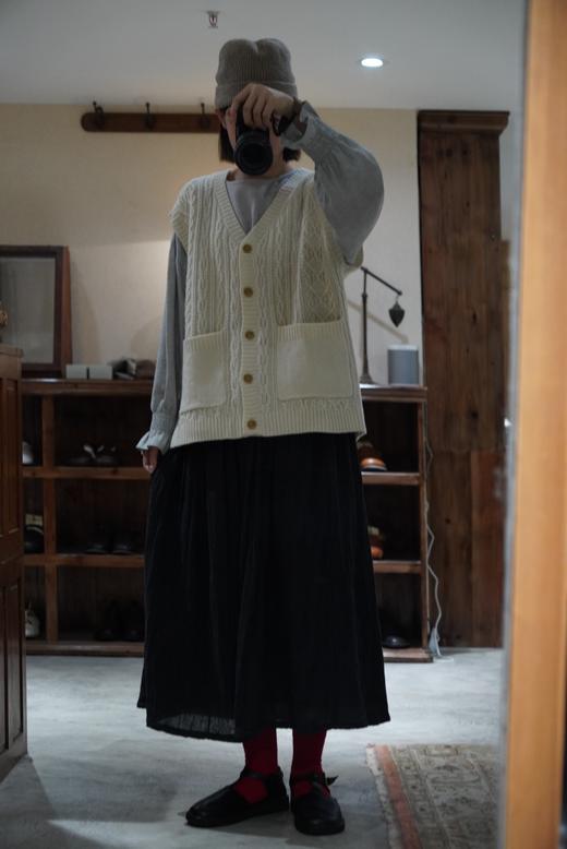 Yarra奶白棕色背心毛衣 商品图12