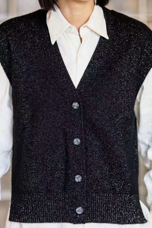 Maison Covet  纯山羊绒金银丝马甲 商品图10