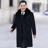中老年人男装毛呢大衣男爸爸装男士外套冬季长款加绒大衣爷爷衣服nct29 商品缩略图3
