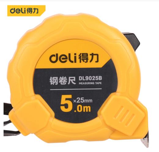 得力钢卷尺多规格12把/盒（黄） 商品图0