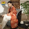 皇锦真丝印花绗缝开襟夹棉袍-共生HJ21434 商品缩略图1