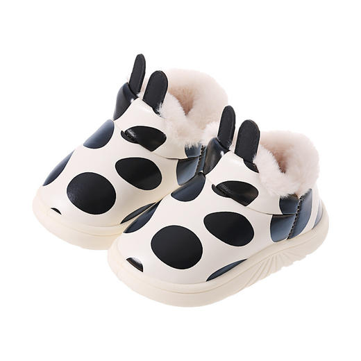 【母婴用品】儿童防水棉鞋 保暖毛毛鞋  包跟宝宝棉拖鞋 商品图4