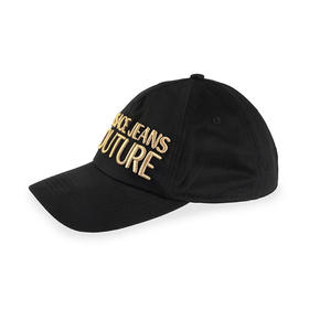 VERSACE JEANS COUTURE 遮阳帽黑色字母潮流休闲百搭帽子 10972