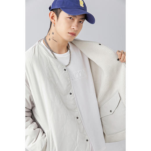 【春节不打烊】「两款配色！两面穿羊羔绒棉服」韩路日系男装 男女宽松情侣装开衫棉衣外套上衣 商品图2