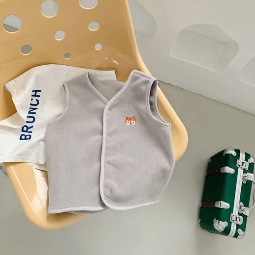 日系儿童棉马夹婴儿马甲春秋款男童女童宝宝学校背心冬摇粒绒 商品图8