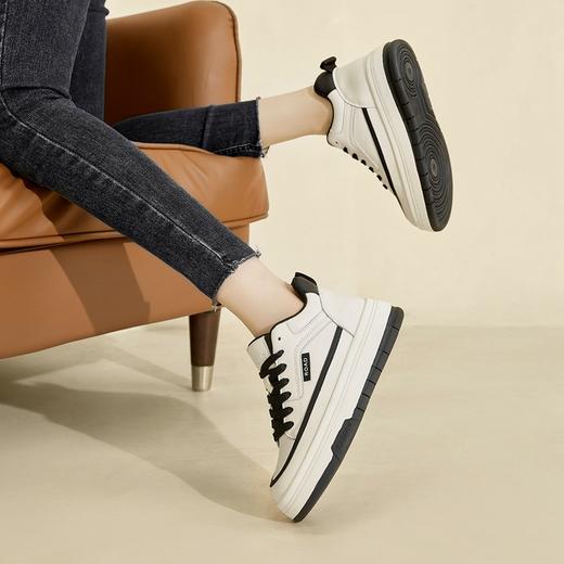 ZHR高帮鞋2022冬季新款厚底百搭帆布鞋女圆头休闲鞋子女 商品图6