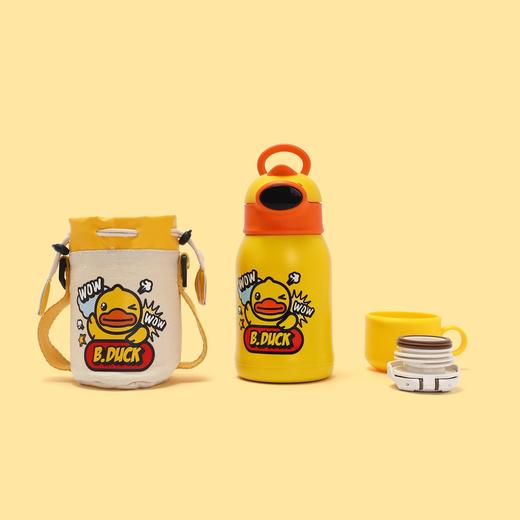 B.Duck小黄鸭精品四季316L不锈钢儿童数显保温杯（双盖带杯套）500ml BP5306901 商品图0