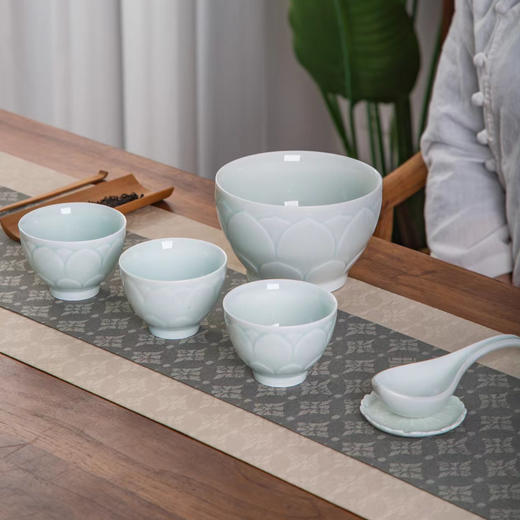 茶瓯套装（一瓯一勺三杯一垫） 商品图0