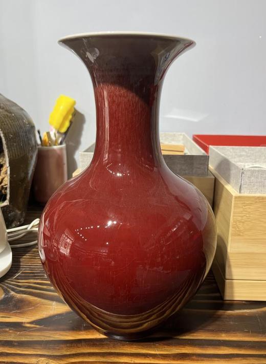 柴窑郎红赏瓶 商品图0