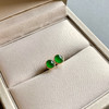 冰种阳绿翡翠蛋面耳钉18k黄金镶嵌 商品缩略图4