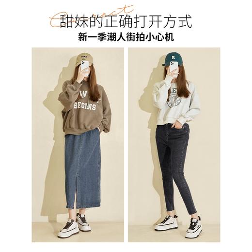 ZHR高帮鞋2022冬季新款厚底百搭帆布鞋女圆头休闲鞋子女 商品图2