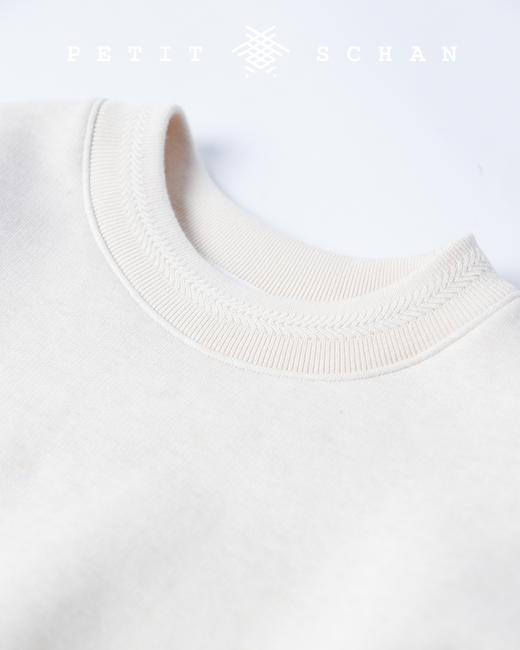 PETIT SCHAN小闪 CLO#149 little fluffy 毛绒绒 加厚加绒牦牛绒有机棉圆领厚卫衣/卫衣裙 商品图13