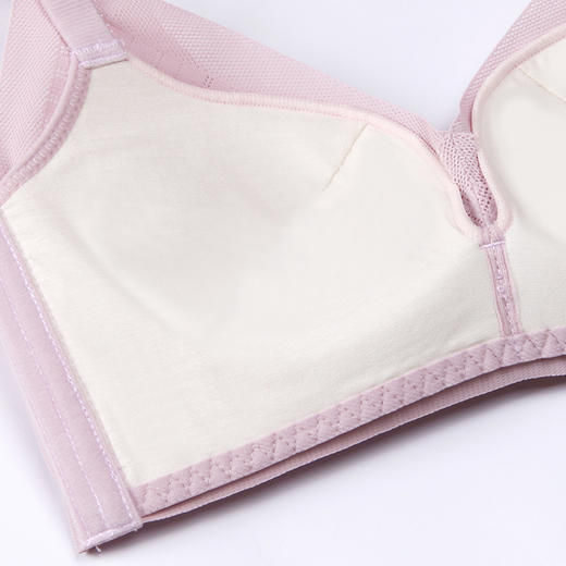 都市丽人内衣自然舒适A:加厚B:中厚棉感锁边三排扣树脂胶圈3/4杯常规文胸LB21A6 商品图2