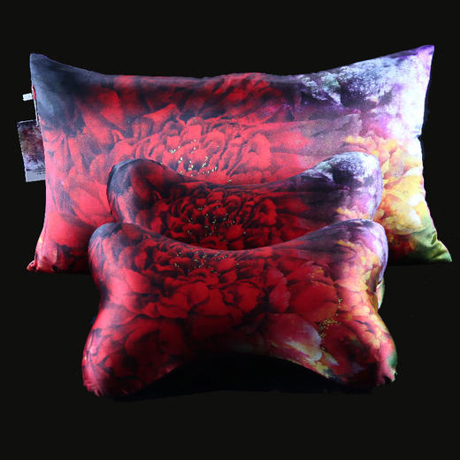 羽诗制造出品 张丽萍老师创作焰腰枕颈枕全真丝天然密实 商品图1