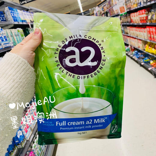 a2高钙全脂无添加奶粉天然A2β-酪蛋白好消化吸收老人低敏 墨姐澳洲代购 商品图0